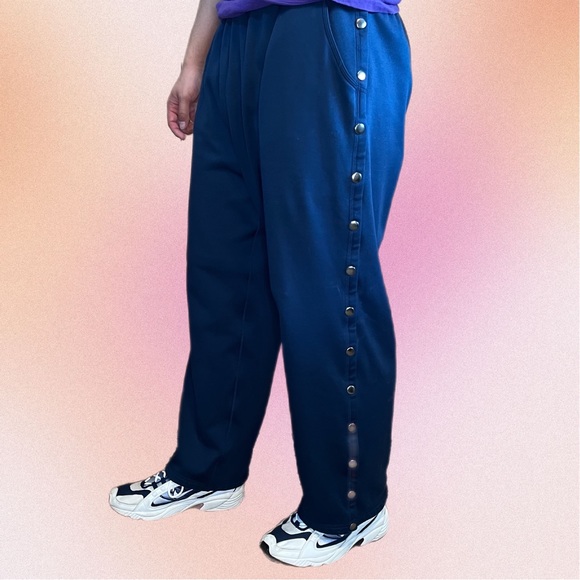 Unbranded Other - Renova Blue Snap On Rip Off Sweat Pants